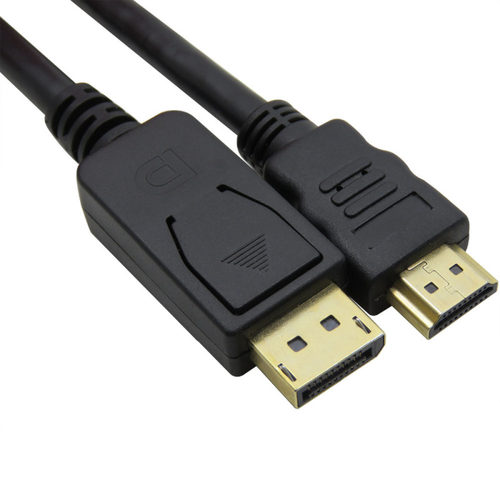 Gold Shell DisplayPort DP male to HDMI male HD 1080 Converte