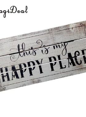 MagiDeal Vintage Wooden Plaque Shabby Chic Signs Home