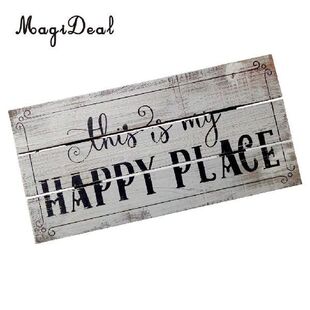 MagiDeal Vintage Wooden Plaque Shabby Chic Signs Home