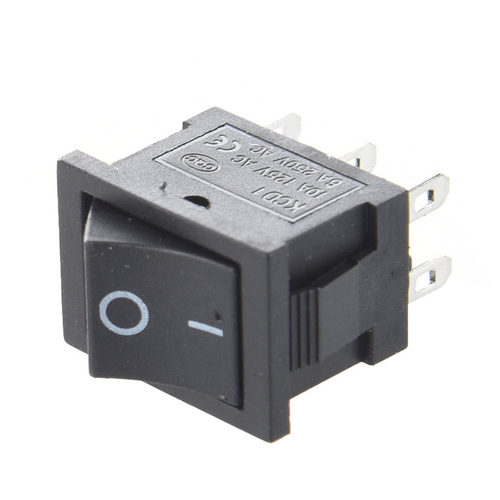 10pcs AC 6A/250V 10A/125V 6 Pin DPDT ON/ON 2 Position Snap i