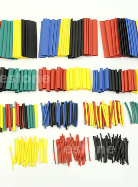 328 Pcs 8 Sizes Assorted Heat Shrink Tube Tubing Wrap Sleeve