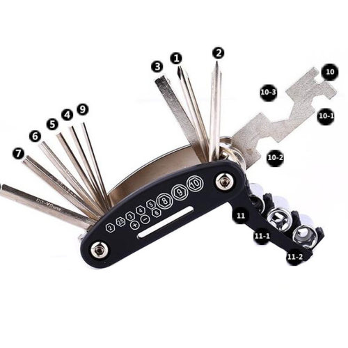 15 in 1 Bike Bicycle Repair Set Kit Hex Spoke Wrench Cycle T