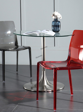 Nordic Dining Chairs for The Kitchen Transparent Back