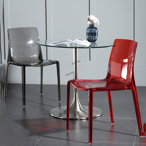Nordic Dining Chairs for The Kitchen Transparent Back