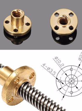 8mm T Type Lead Screw Nut Brass Nut For CNC 3D Printer Parts
