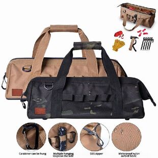 Outdoor Tent Peg Hammer Bag Camping Tent Pegs Nails