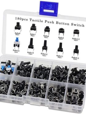 10 kinds Values 180PCS Tactile Push Button Switch micro-trig