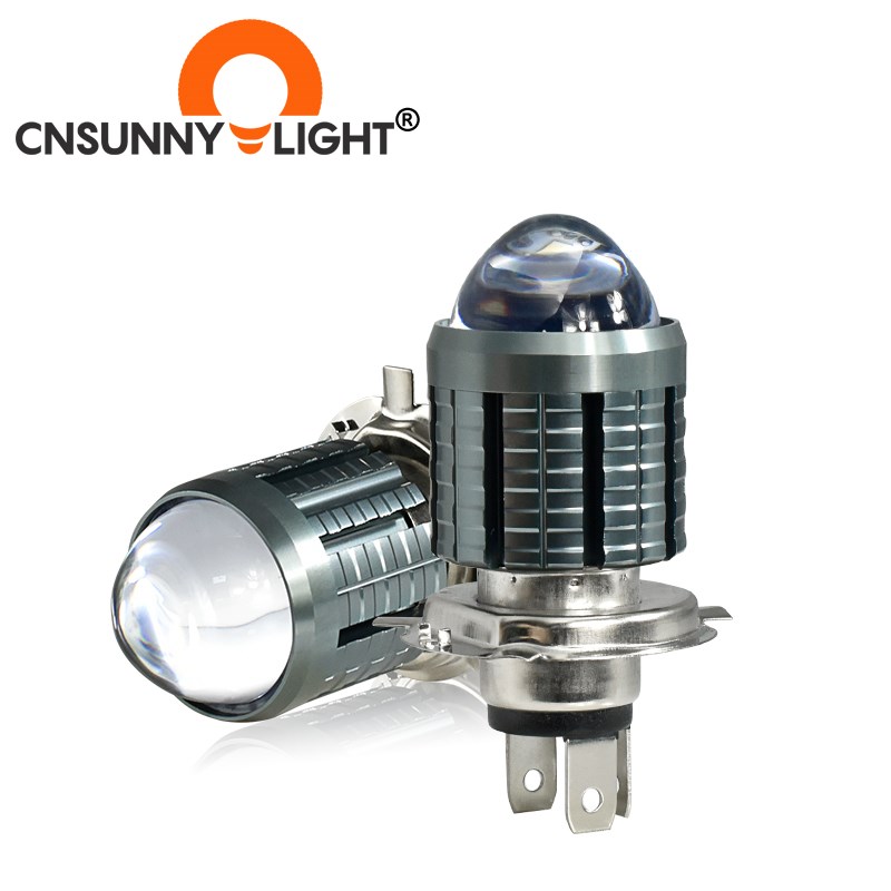 Bi-Color H4 LED HS1 BA20D Projector Bi-lens White Yellow H6