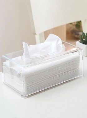 Transparent Tissue Container Holder Roll Paper Tissue Box Ca