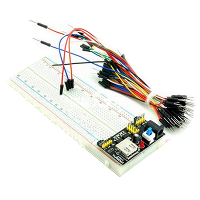 black + white + ABS breadboard line experiment kit MB-102 +
