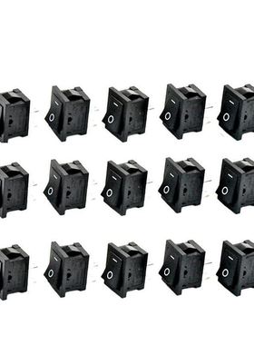 AC 6A/250V 10A/125V 2 Solder Lug SPST On/Off Mini Boat Rocke