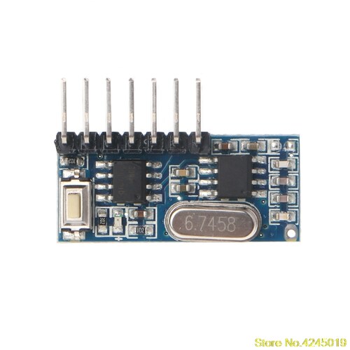 433 MHz RF Code Learning Receiver Module 1527 Decoder 4 Outp