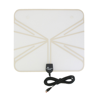 Indoor Thin Flat HDTV TV Antenna VHF UHF FM 35 Miles Range 1