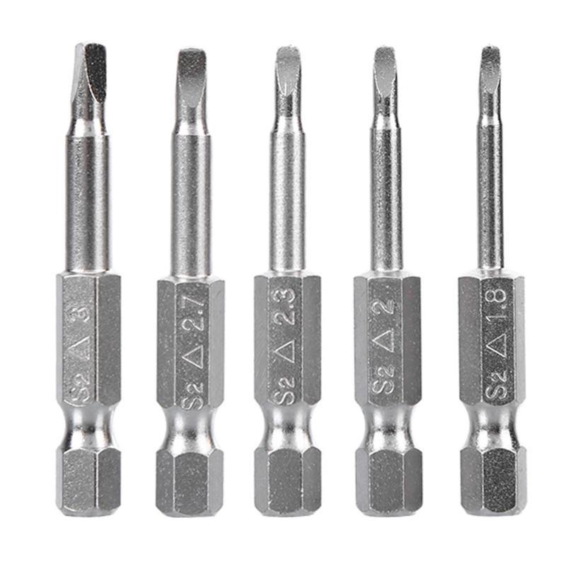 S2 material 5pcs 50mm Triangular screw bits Ushaped bits Han