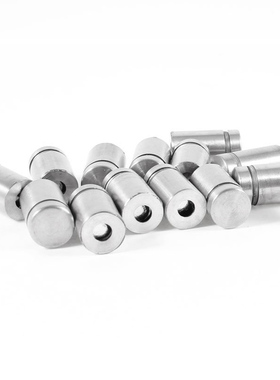 Advertising Nail Screw Glass Standoff 12 x 20mm 15 Pcs