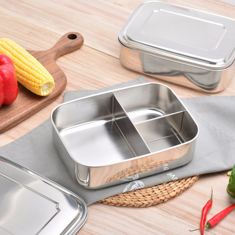 portable food box lunch bento box stainless steel food