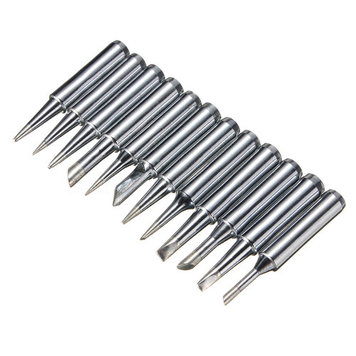 12Pc Solder Soldering Iron Tip for Hakko Station 900M-T Rewo