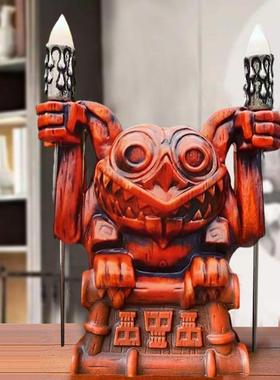 Red Statue Haunted House Gargoyle Ornaments For Home Room