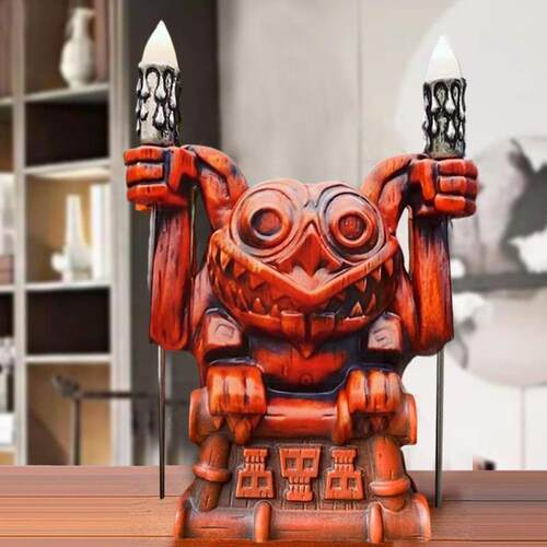Red Statue Haunted House Gargoyle Ornaments For Home Room
