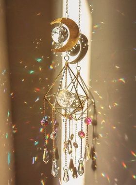 Fashion Crystal Sun Catcher Wind Chime Crystals Moon Wind