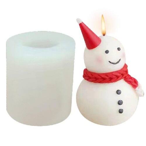 Christmas Snowman Candle Mold Creative Snowman Candle Soap