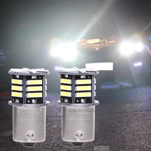 12V 500 lumen 2x Canbus No Error White LED Tail Backup Rever