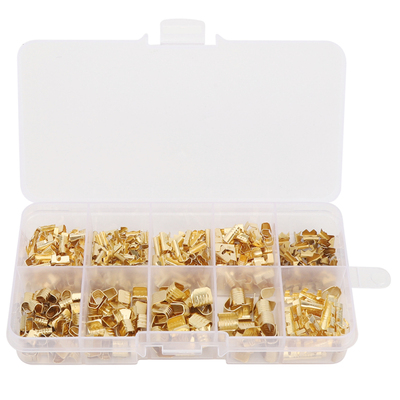 445pcs  Shape Copper Buckle Car Electric Wire Cable Connecti