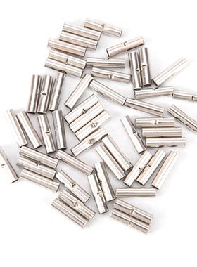 50PCS 14-16AWG Uninsulated Butt Connectors Crimp Terminals W