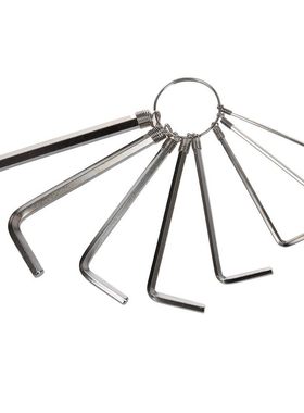1.5mm to 6mm Metric L Design Hex Key Wrench Tool Keyring 8