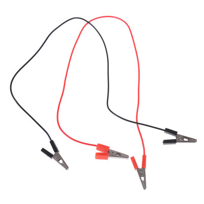 2pcs Red balck 40CM 5A Double Alligator Clip Clamp Test Boos