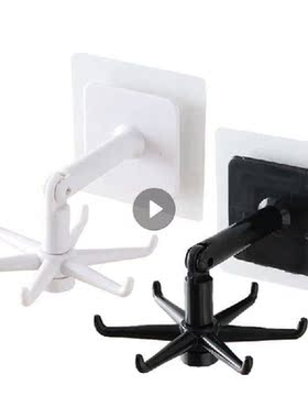 Hooks 360 Degrees Rotated Kitchen Hooks Self Adhesive 6