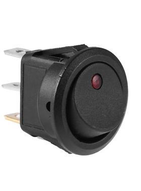 Mini 20A 12V 3 Pin LED Dot Light Car Boat On Off Round Dot L