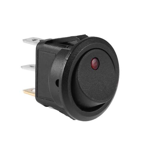 Mini 20A 12V 3 Pin LED Dot Light Car Boat On Off Round Dot L