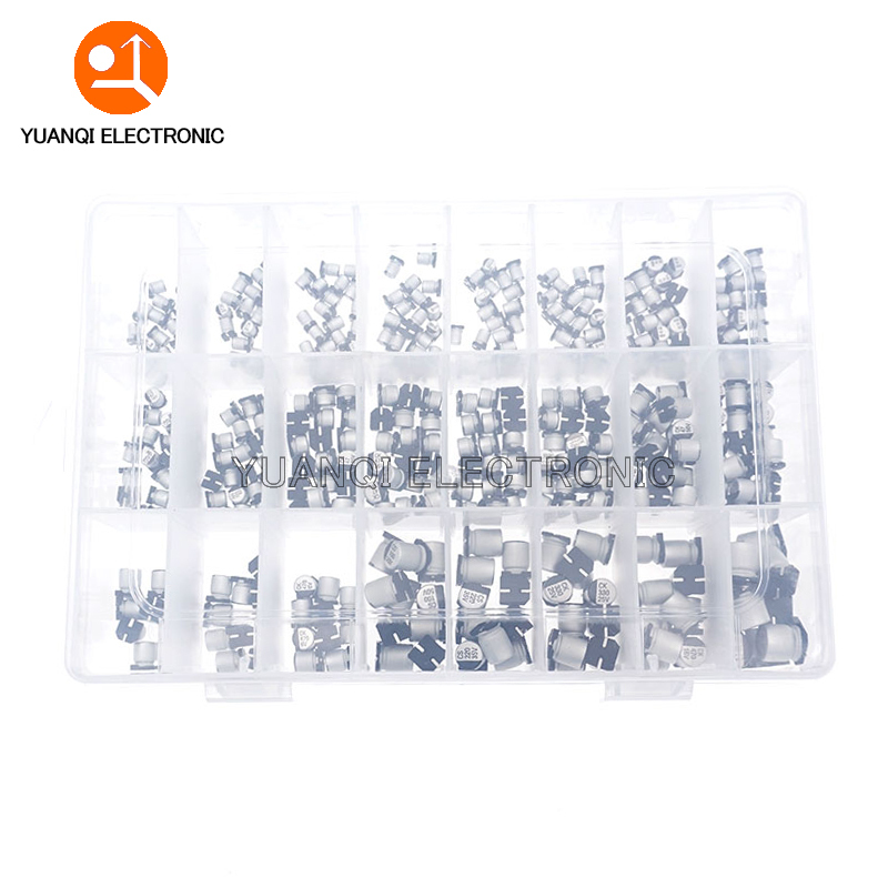 1uF~1000uF 6.3V-50V 400Pcs 24Value SMD Aluminum Electrolytic