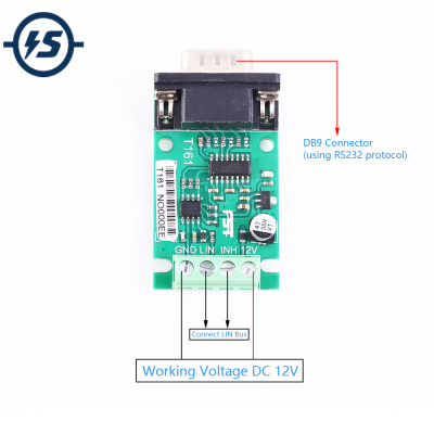 RS485 to UART Converter DB9 Male Socket Data Analyzer TJA102