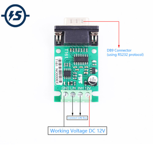 RS485 to UART Converter DB9 Male Socket Data Analyzer TJA102