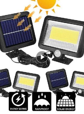 100 120 160 COB LED Solar Light Outdoor Solar Lamp With