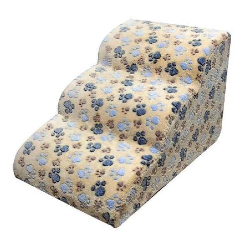 3 Layers Flannel Dog Stairs Ladder Pet Stairs Step Dog Ramp