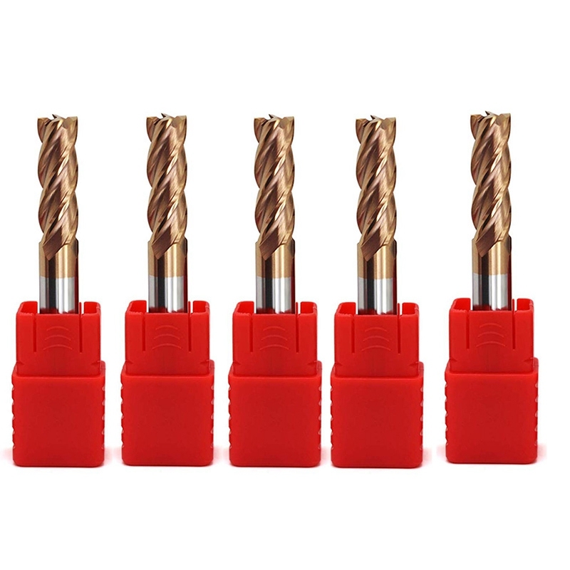 Promotion! 5PCS HRC55 8mm Solid Carbide Endmills Endmill