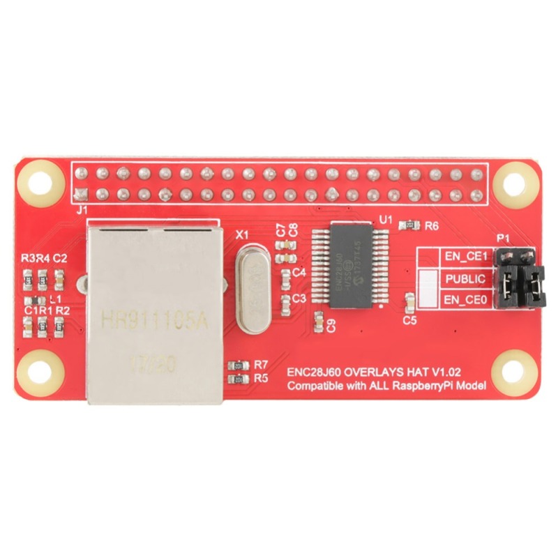 ENC28J60 Ethernet LAN Network Adapter Module for Raspberry P