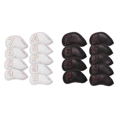 Golf Iron Head Covers Protective Club Set Waterproof Tape
