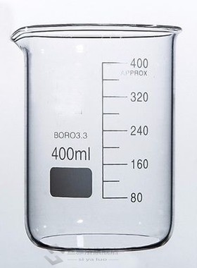 400ml Low m Beaker Chemistry Laboratory Borosilicate Glass T