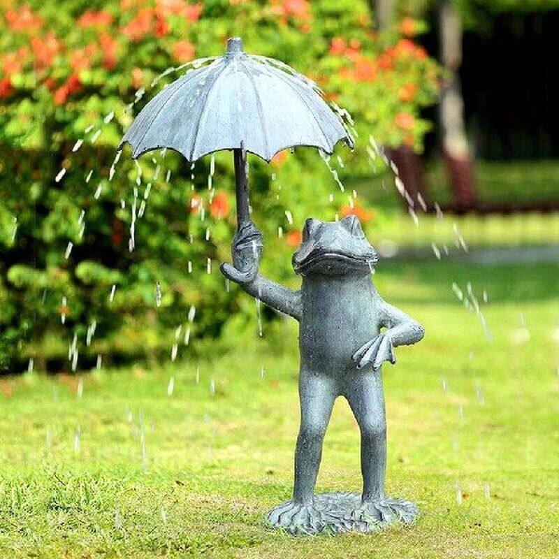 Frog Garden Statue Sculpture Resin Animals Figurines home图片