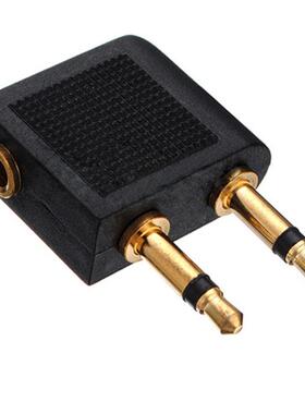 2 pcs 3.5mm Jack Airline Airplane Earphone Headphone Headset