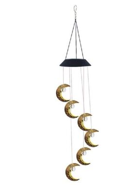 Solar Moon Wind Chimes Outdoor Solar Lights Wind Chimes