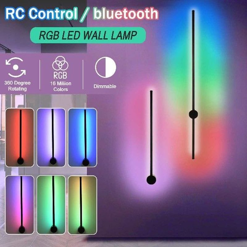 RGB Led Wall Lamp Long Wall Light Decor For Home Bedroom