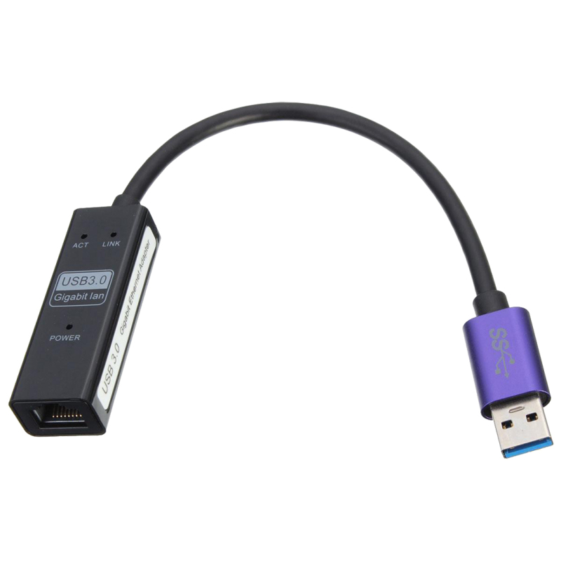 10/100/1000Mbps USB 3.0 Gigabit Ethernet RJ45 Card LAN Adapt