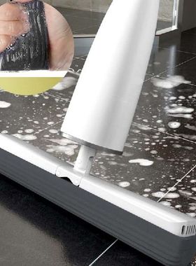 Self-Wringing Mop Flat Mop with Replace PVA Sponge Mop