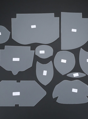 39 Pieces Plastic Patchwork Templates Semi-transparent