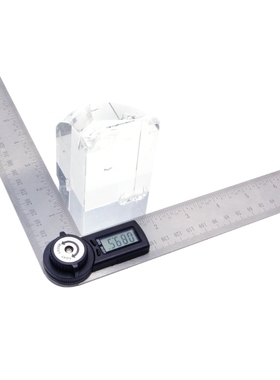 2 In 1 Angle Ruler Protractor 360 Degree 200mm Meter Finder